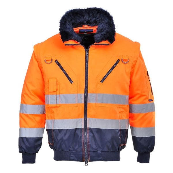 Portwest PJ50 - Hi-Vis 3in1 Pilot Mont Turuncu/Lacivert