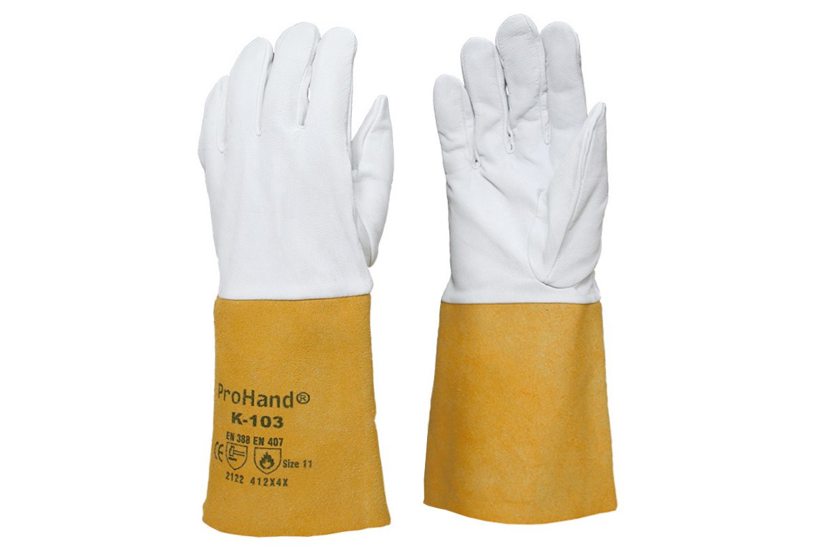 Prohand k103 argon kaynakçı eldiveni