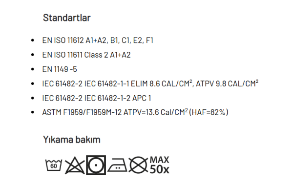 Portwest fr26 alev almaz pantolon