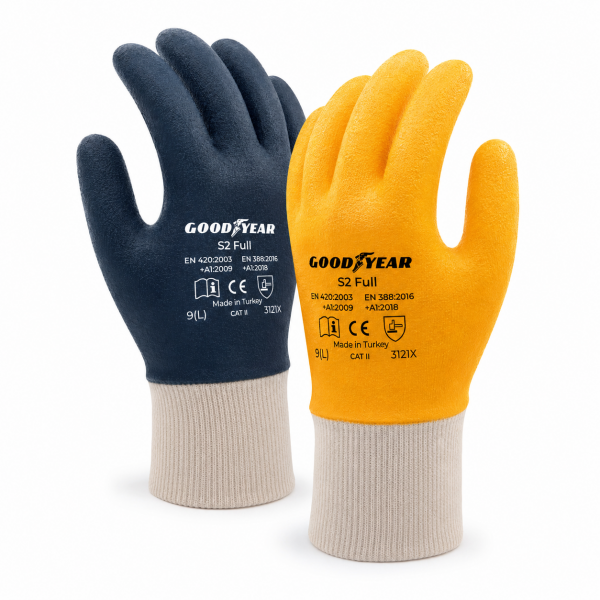 Goodyear S2 Full Sarı Nitril İş Eldiveni