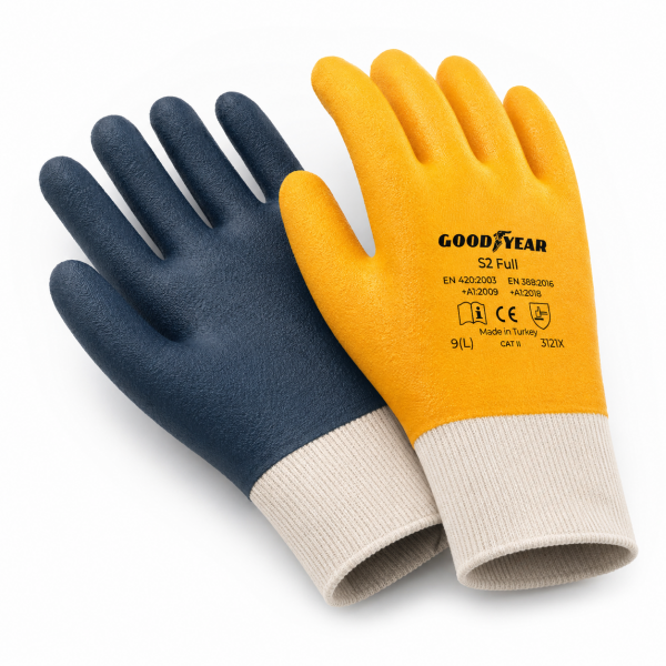 Goodyear S2 Full Sarı Nitril İş Eldiveni