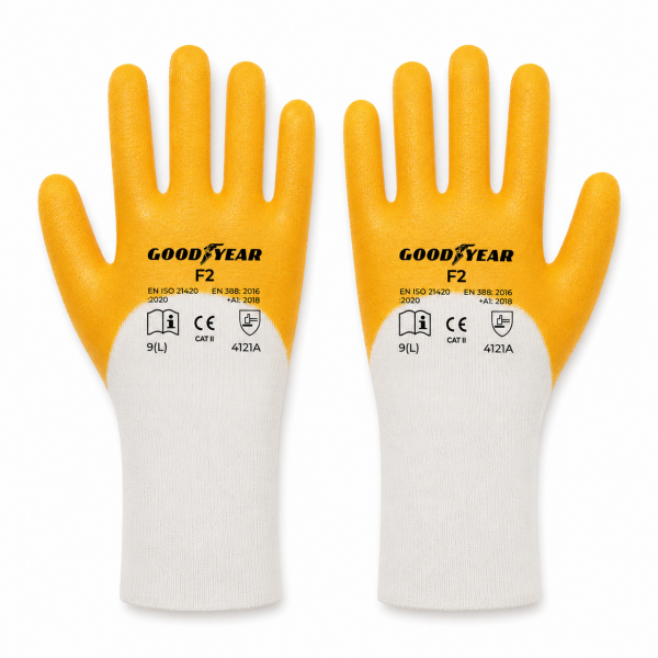 Goodyear F2 3/4 Nitril Kaplı İş Eldiveni