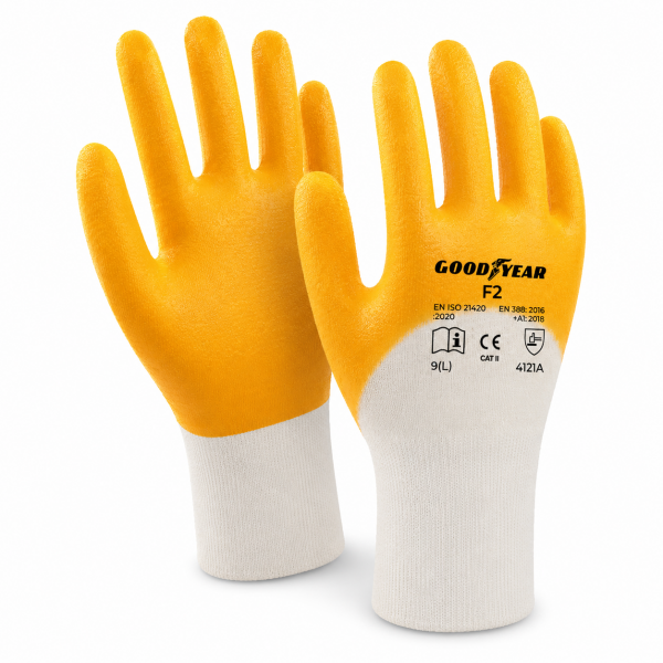 Goodyear F2 3/4 Nitril Kaplı İş Eldiveni
