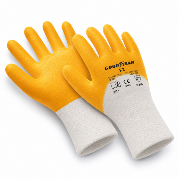 Goodyear F2 3/4 Nitril Kaplı İş Eldiveni