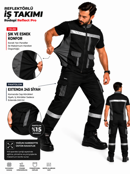 Black Line işçi kıyafet takımı