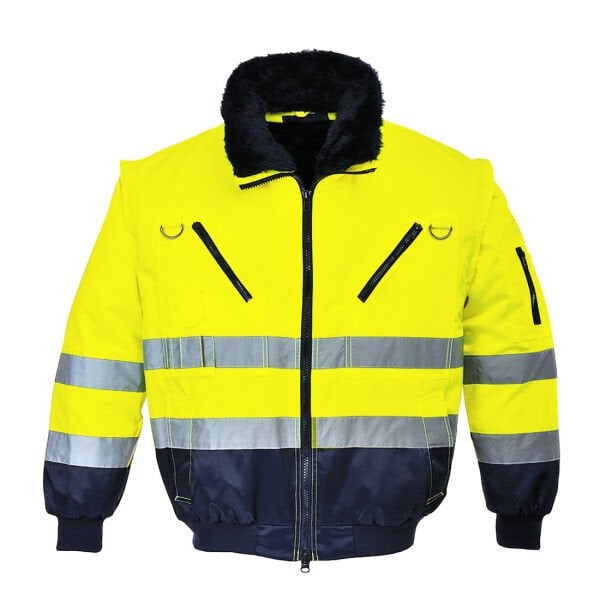 Portwest PJ50 - Hi-Vis 3in1 Pilot Mont Sarı/Lacivert