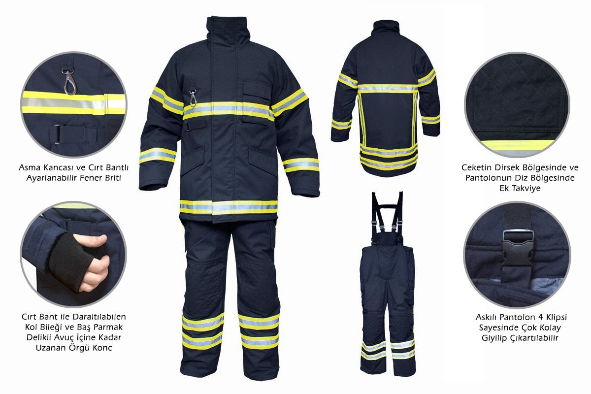 UXF-X07-1601 İtfaiye kıyafeti