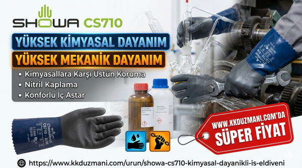 Showa CS710 kimyasal dayanıklı iş eldiveni