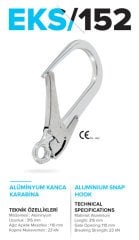 EKS152 - Alüminyum kanca karabina