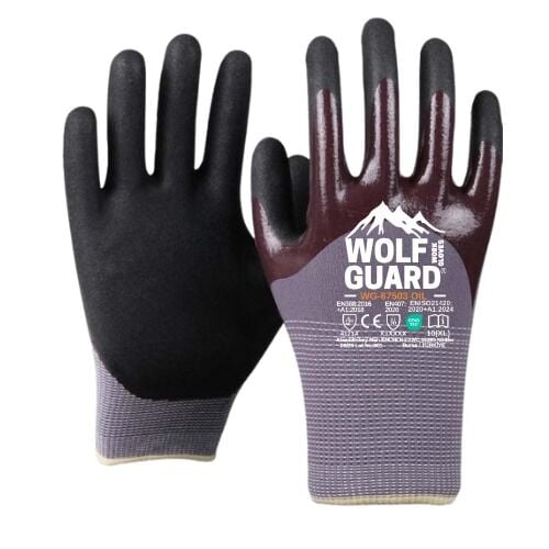 Wolfguard WG-67503 oil ıslak ve yağlı ortam iş eldiveni