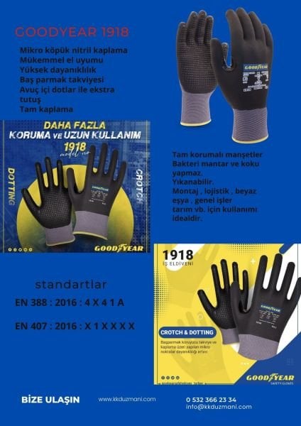 Goodyear 1918 iş eldiveni