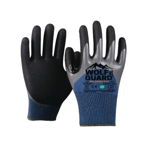 Wolfguard WG-34503 C Kesilme Dirençli Islak ve Yağlı Ortam Eldiveni