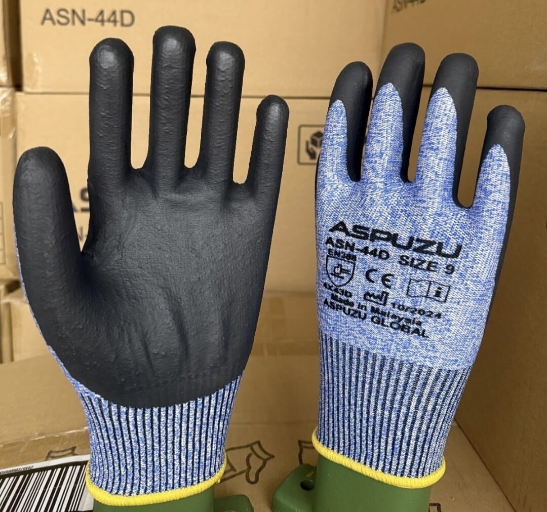 kesilme dirençli köpük nitril eldiven Aspuzu asn44d