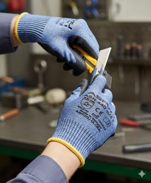 kesilme dirençli köpük nitril eldiven Aspuzu asn44d