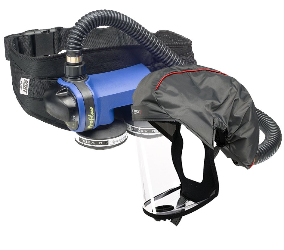 SCOTT Proflow SC 160 L/M Motorlu Hava Beslemeli Solunum Sistemi FH 1 Başlıklı