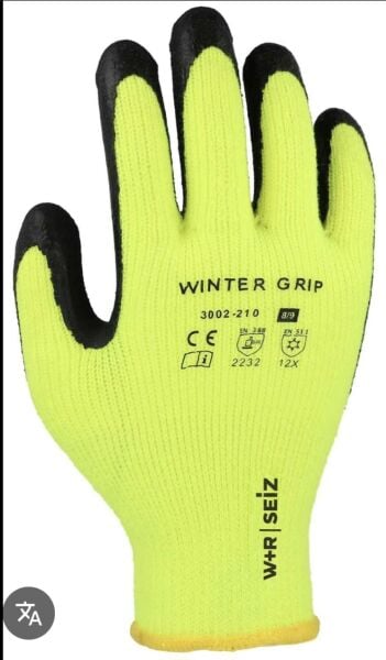 WR+ winter grip soğuk ortam eldiveni