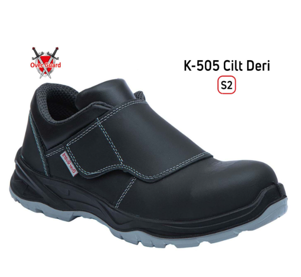 Overguard k 505 kaynakçı iş ayakkabısı (cilt deri)