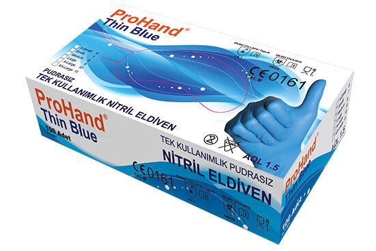 Prohand Blue Power Tek Kullanımlık Nitril Eldiven