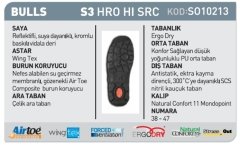 U-Power Bulls L S3 HRO İş Ayakkabısı