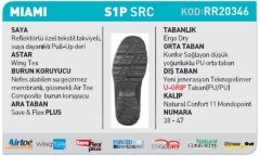 U-Power Miami S1 P SRC İş Ayakkabısı