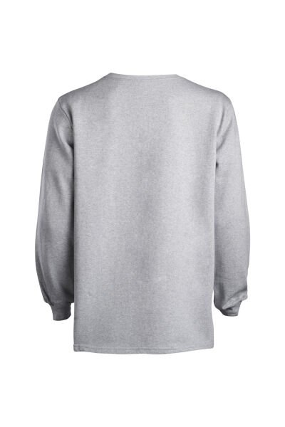 Sweatshirt Gri  bisiklet yaka