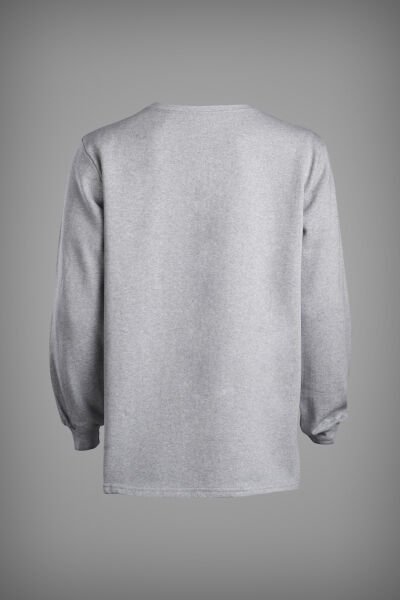 Sweatshirt Gri  bisiklet yaka