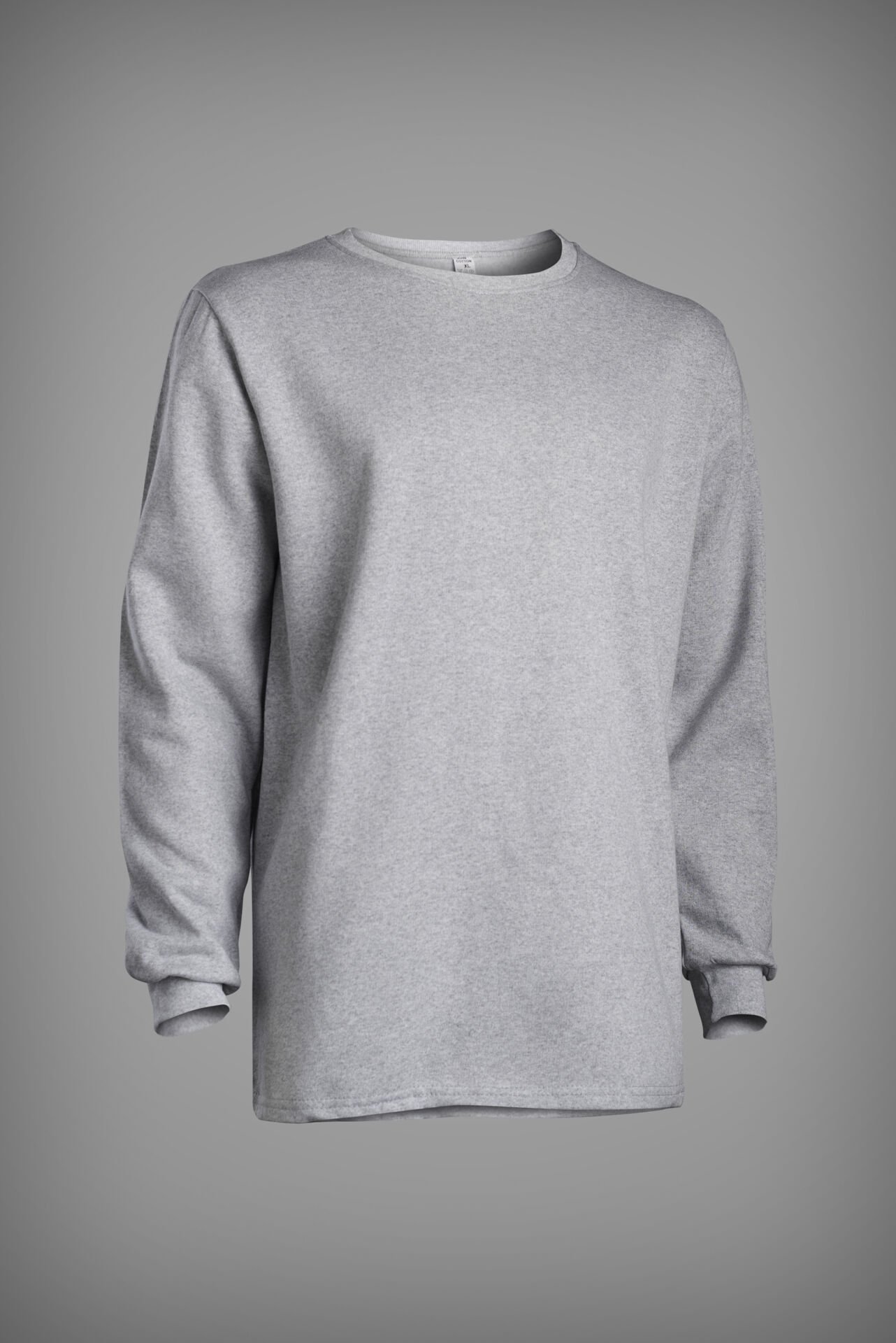Sweatshirt Gri  bisiklet yaka