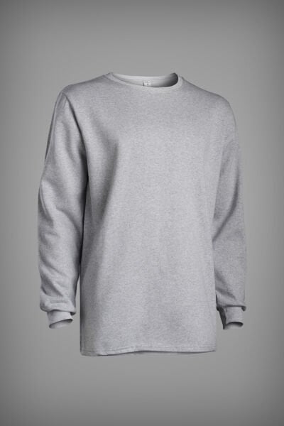 Sweatshirt Gri  bisiklet yaka