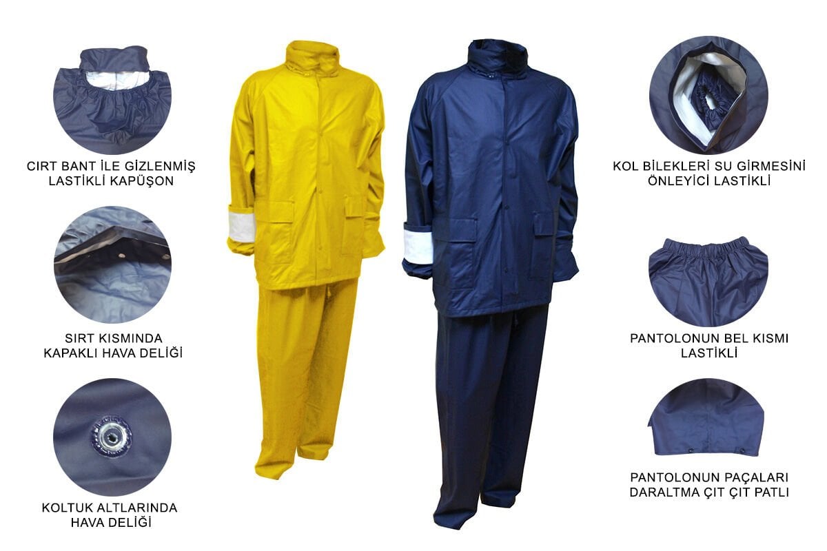 Yağmurluk takım %100 PU