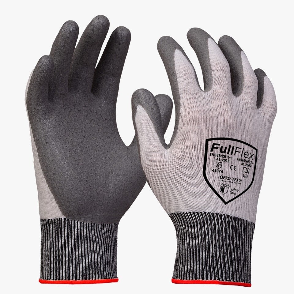 Fullflex köpük nitril kaplamalı beyaz  iş eldiveni