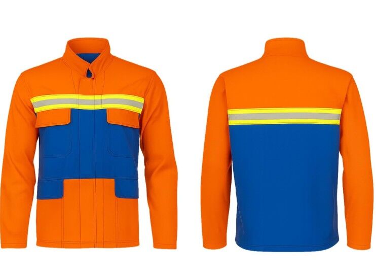 Isıya Dirençli Ceket Pantolon Takım - Turuncu